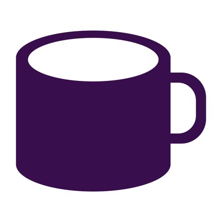 Vector Illustration of Violet Mug Icon
