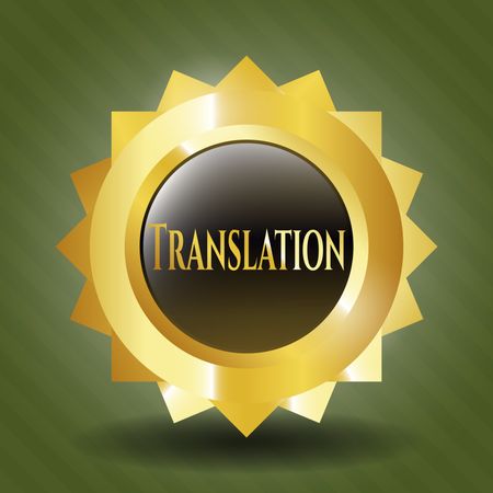 Translation gold emblem
