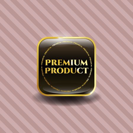 Premium Product Golden Shiny Emblem

