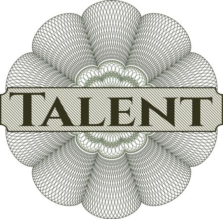 Talent Abstract Rosette
