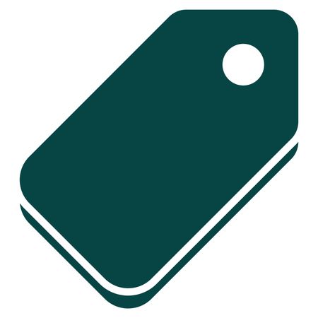 Vector Illustration of Tag Icon in Green
