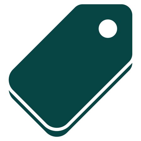 Vector Illustration of Tag Icon in Green