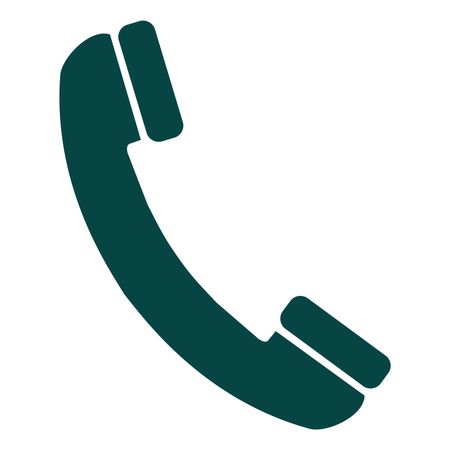 Vector Illustration of Phone Icon in Green
