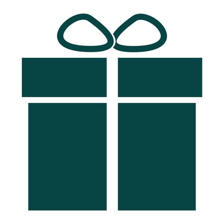 Vector Illustration of Green Gift Box Icon