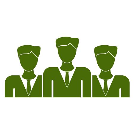 Vector Illustration of Green Business Team Icon
