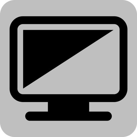 Vector Illustration of Monitor Icon
