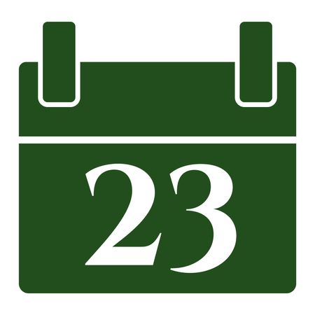 Vector Illustration of Green Calendar Icon