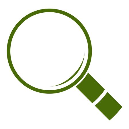 Vector Illustration of Green Search Icon
