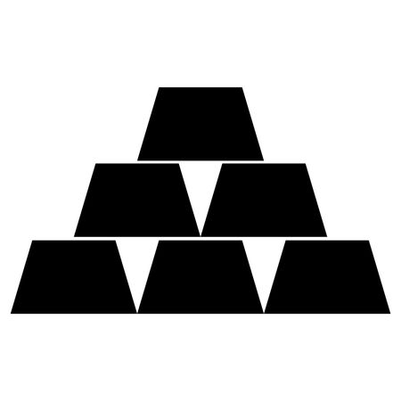 Vector Illustration of Cup Pyramid Icon in Black