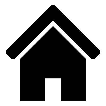Vector Illustration of Home Icon in Black
