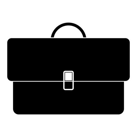 Vector Illustration of Briefcase Icon in Black