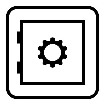 Vector Illustration of Security Devices Icon in Black