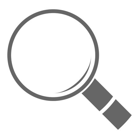 Vector Illustration of Search Icon in Gray