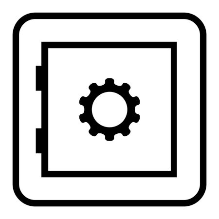 Vector Illustration of Security Devices Icon in Black