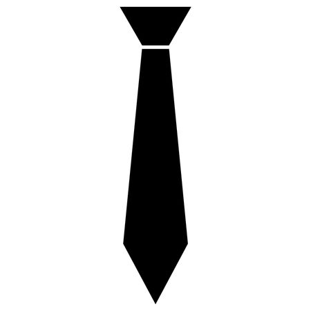 Vector Illustration of Tie Icon in Black
