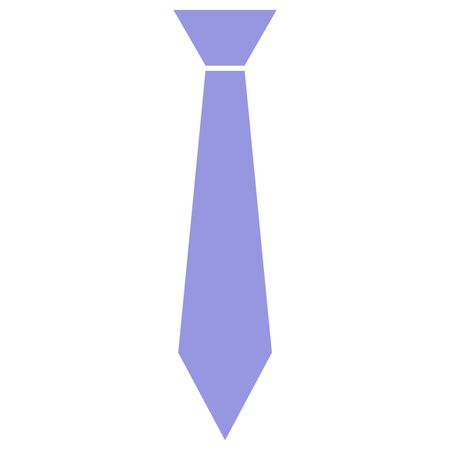 Vector Illustration of Tie Icon in Violet
