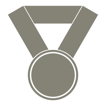 Vector Illustration of Medal Icon in gray
