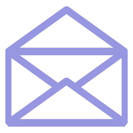 Vector Illustration of Purple Envelope Icon