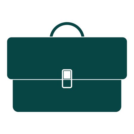 Vector Illustration of Briefcase Icon in green
