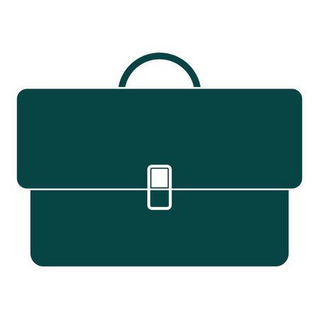 Vector Illustration of Briefcase Icon in green