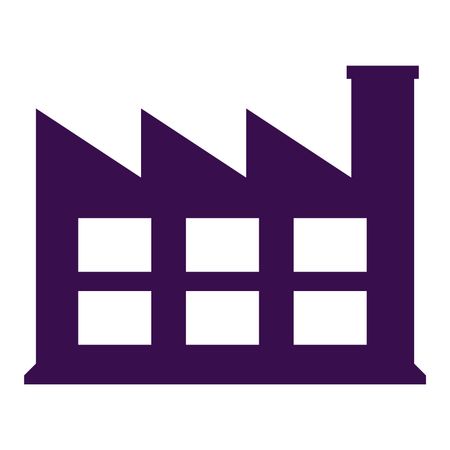Vector Illustration of Industry Icon in Purple