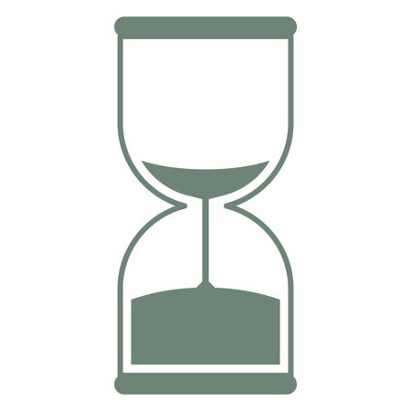 Vector Illustration of Sand Timer Icon in gray