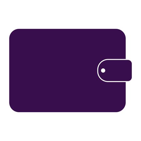 Vector Illustration of Wallet Icon in Purple
