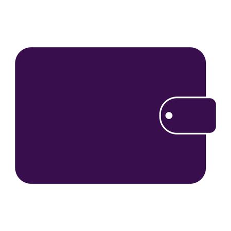 Vector Illustration of Wallet Icon in Purple