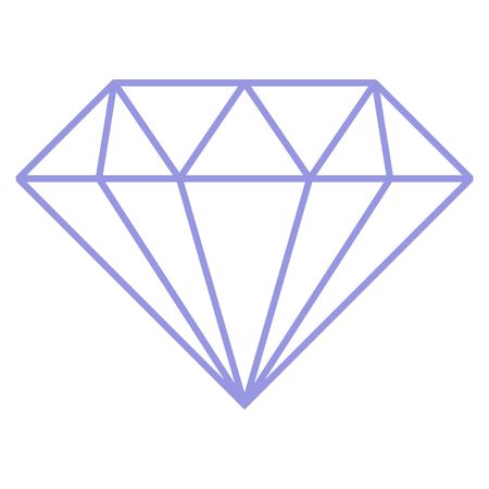 Vector Illustration of Diamond Icon in violet
