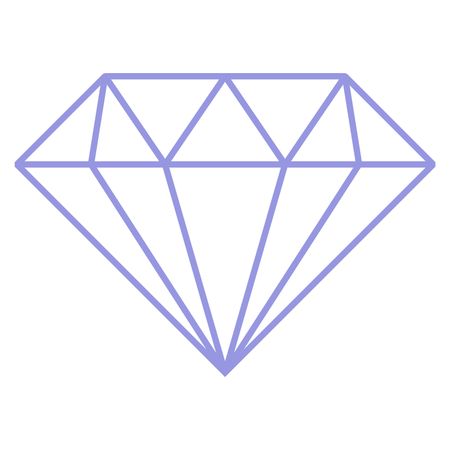 Vector Illustration of Diamond Icon in violet