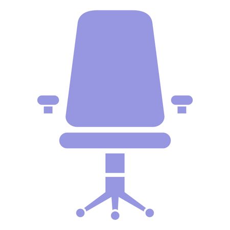 Vector Illustration of Violet Chair Icon
