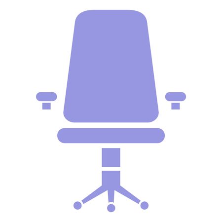 Vector Illustration of Violet Chair Icon