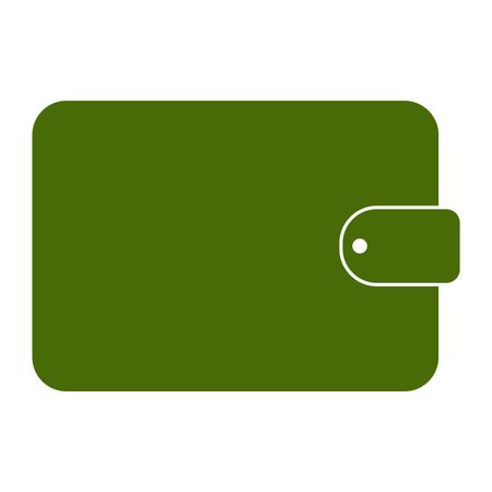 Vector Illustration of Green Wallet Icon

