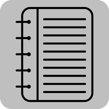 Vector Illustration of Notebook Icon
