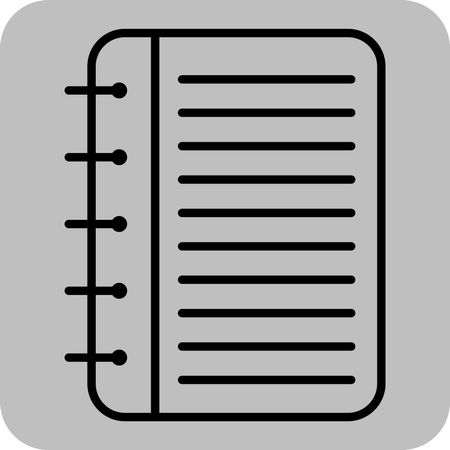 Vector Illustration of Notebook Icon