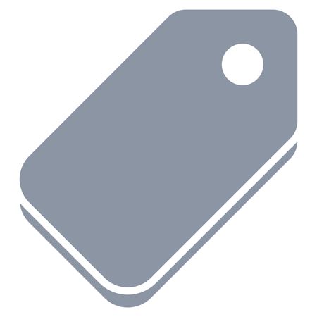 Vector Illustration of Tag Icon in Grey

