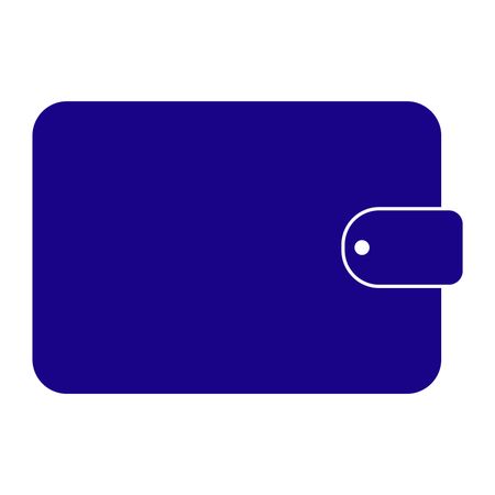 Vector Illustration of Wallet Icon in Blue

