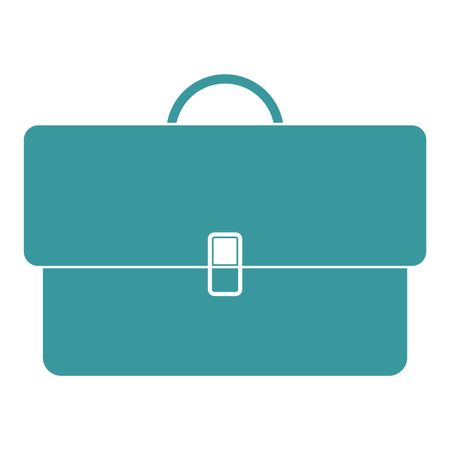 Vector Illustration of Briefcase Icon in Green
