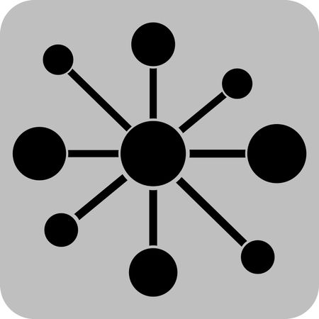 Vector Illustration of Molecule Icon
