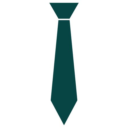 Vector Illustration of Tie Icon in Green