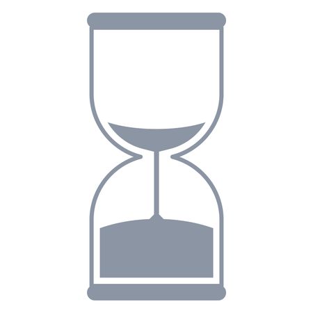 Vector Illustration of Sand Timer Icon in Grey