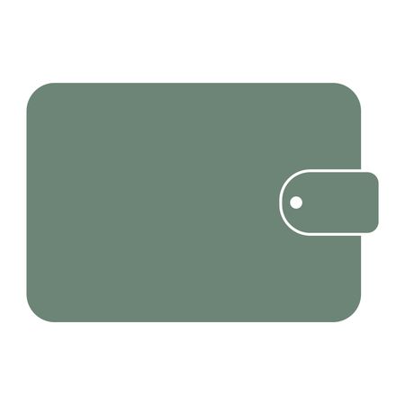 Vector Illustration of Green Wallet Icon
