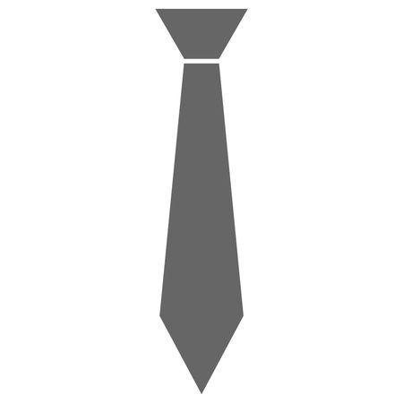 Vector Illustration of Grey Tie Icon
