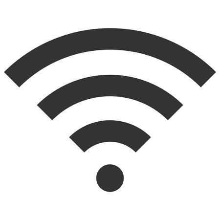 Vector Illustration of Grey Wifi Icon
