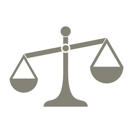 Vector Illustration of Grey Justice Icon
