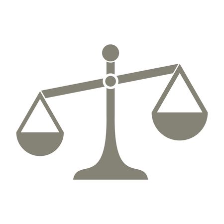 Vector Illustration of Grey Justice Icon