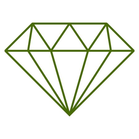 Vector Illustration of Green Diamond Icon
