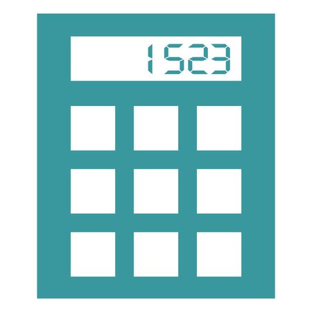 Vector Illustration of Green Calculator Icon