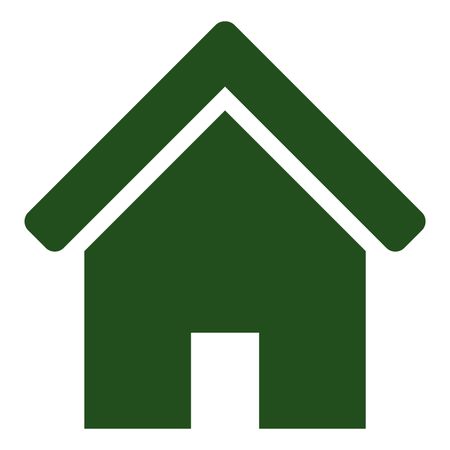 Vector Illustration of Green Home Icon
