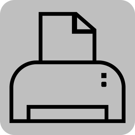 Vector Illustration of Printer Icon
